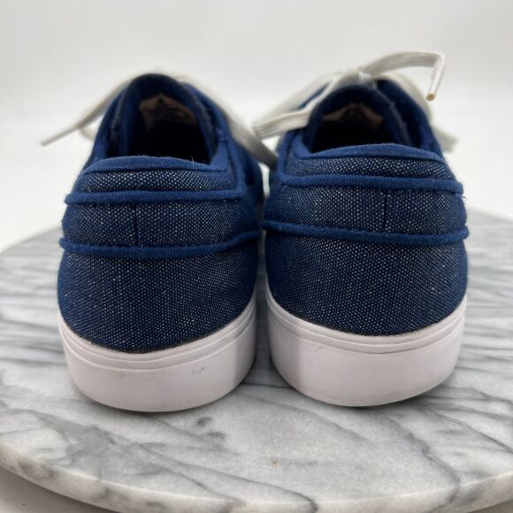 Nike Stefan Janowski Sneakers Mens 10 Blue Denim Canvas Low Top Skater Shoes - Picture 5 of 11